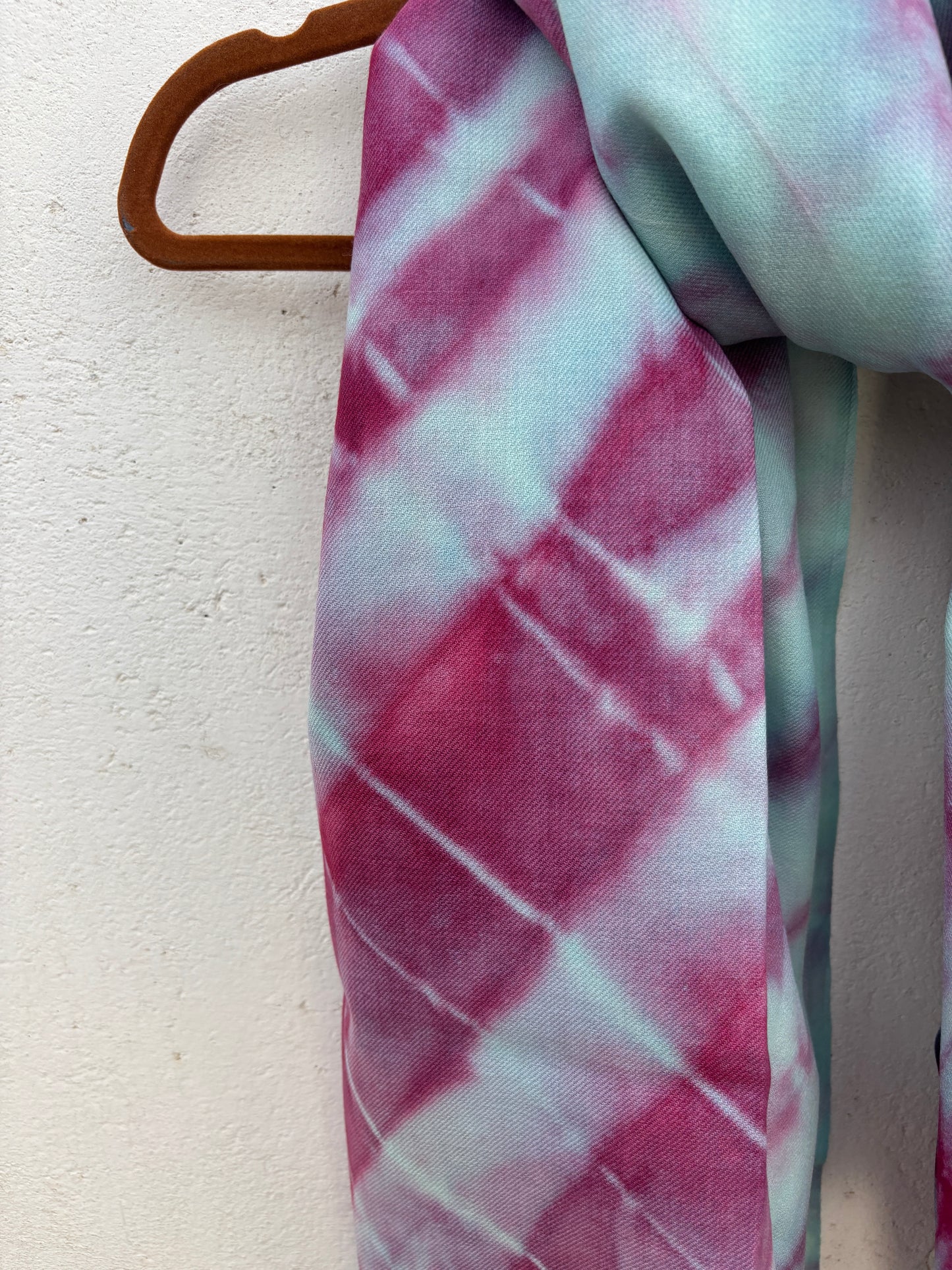 Tie-Dye Sheep Wool Shawl