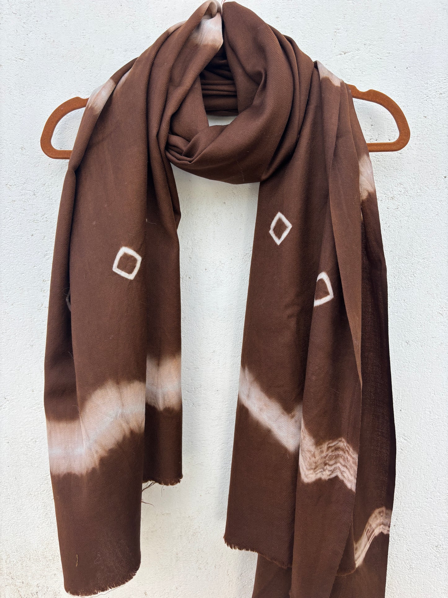 Tie Dye Sheep Wool Shawl