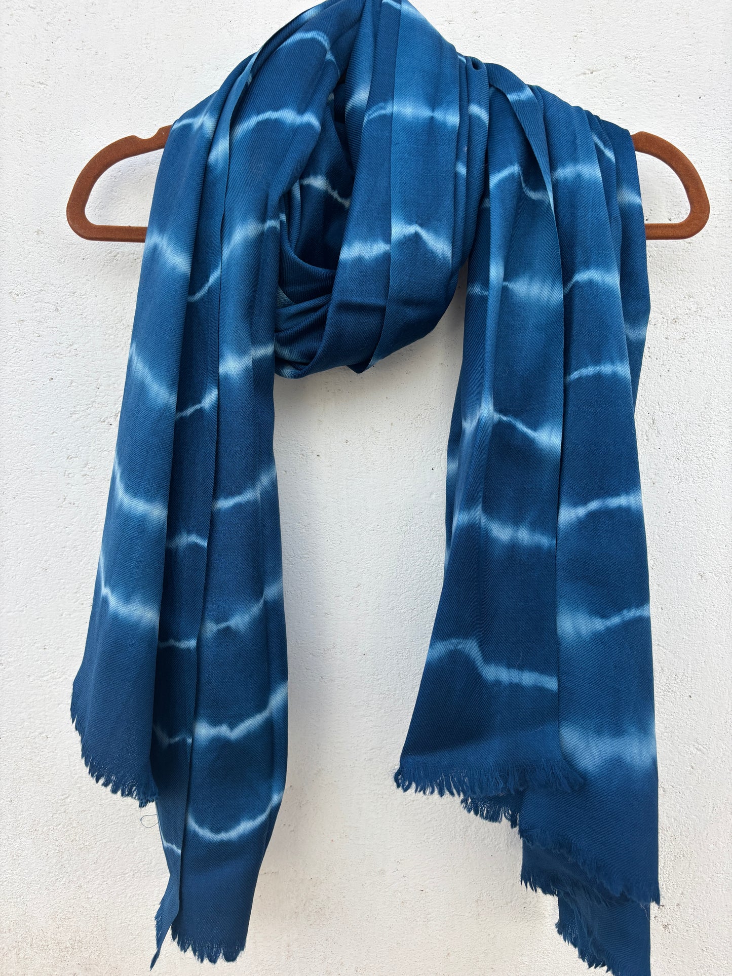 Tie Dye Sheep Wool Shawl
