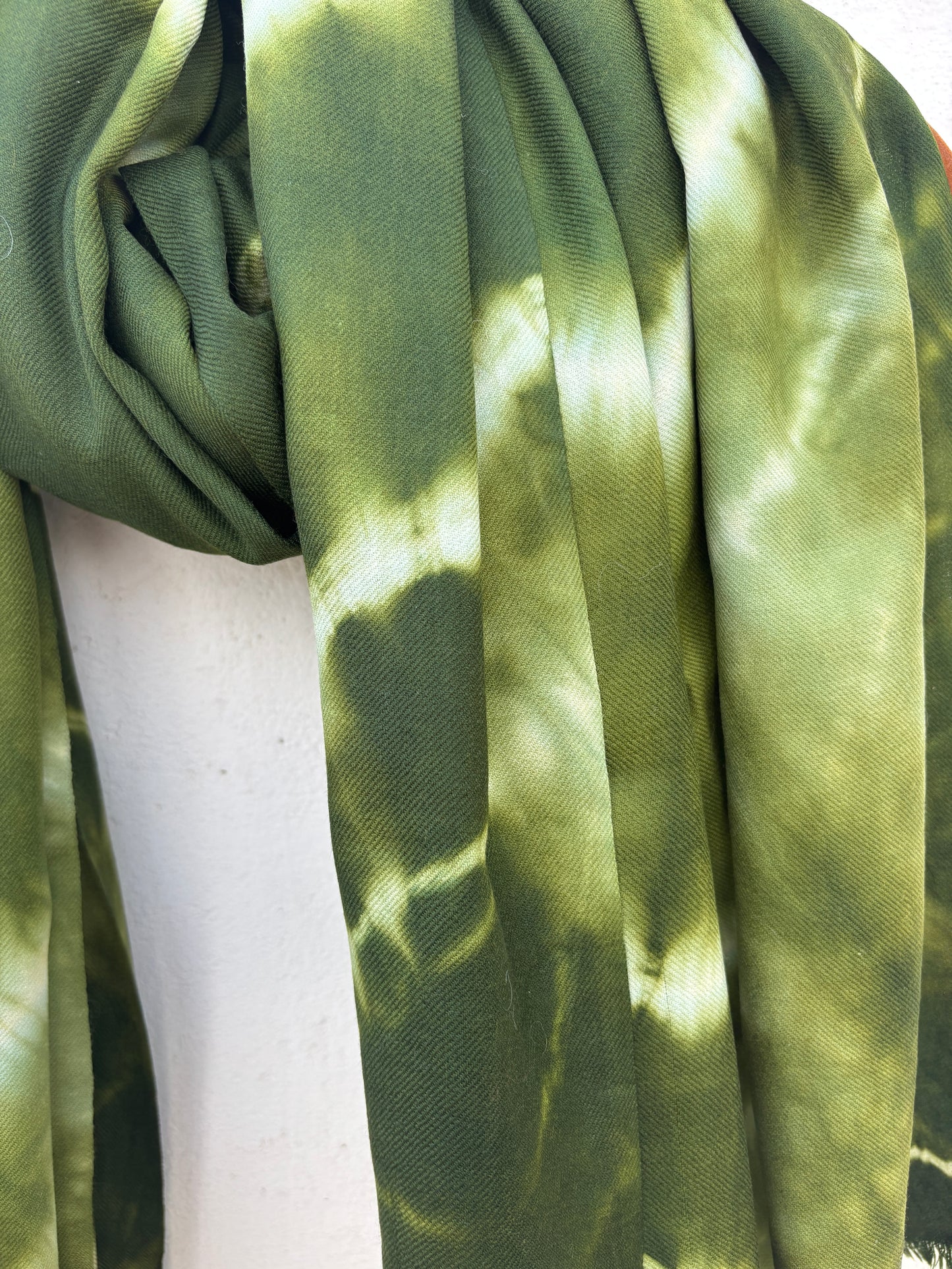 Tie Dye Sheep Wool Shawl