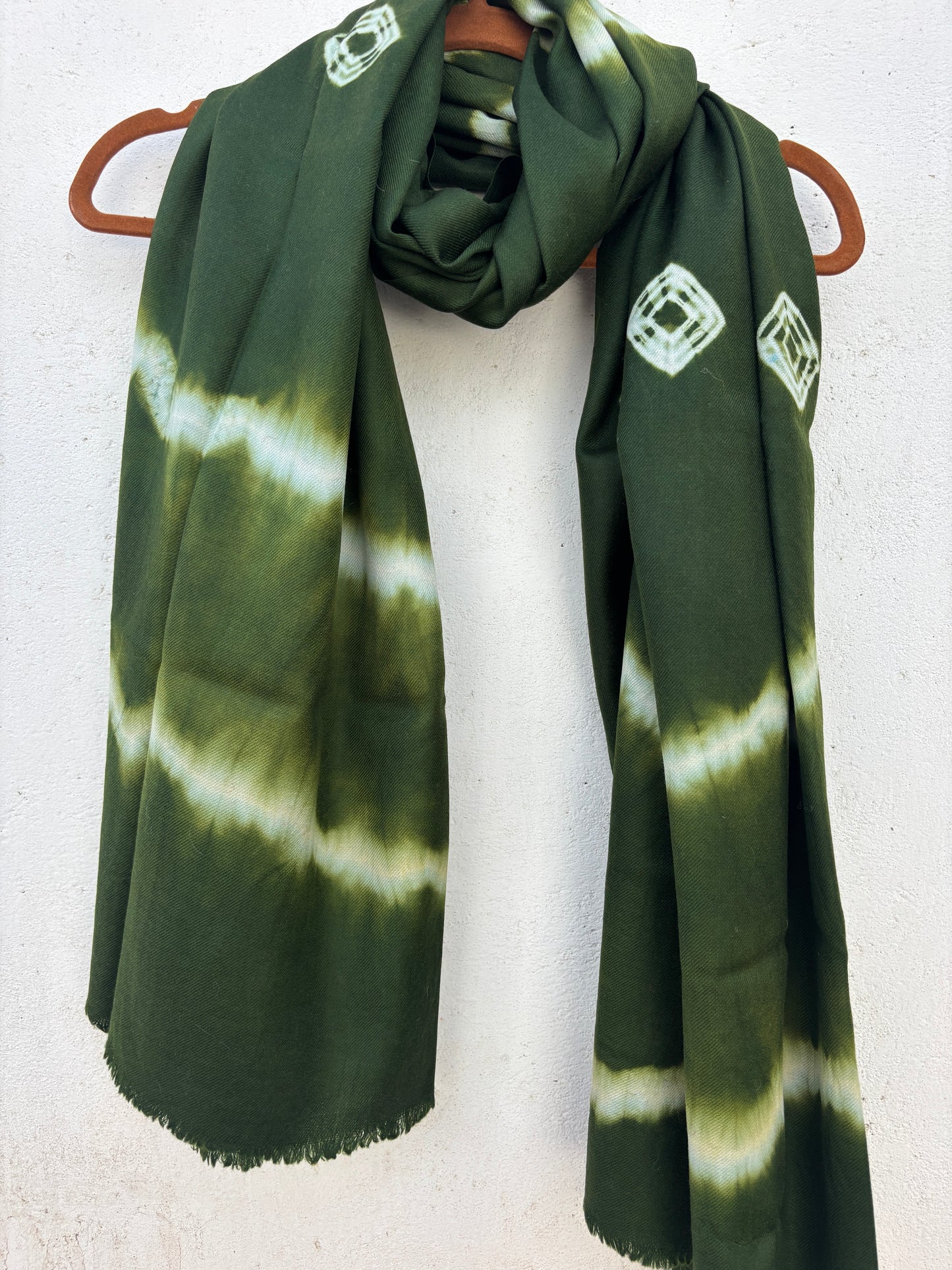 Tie Dye Sheep Wool Shawl