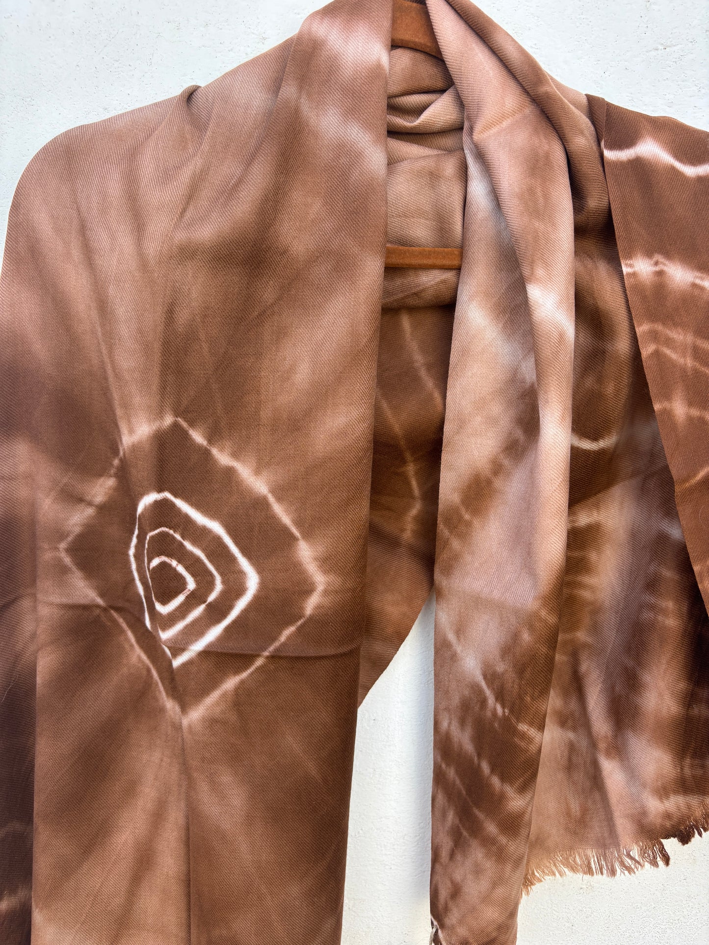 Tie-Dye Sheep Wool Shawl