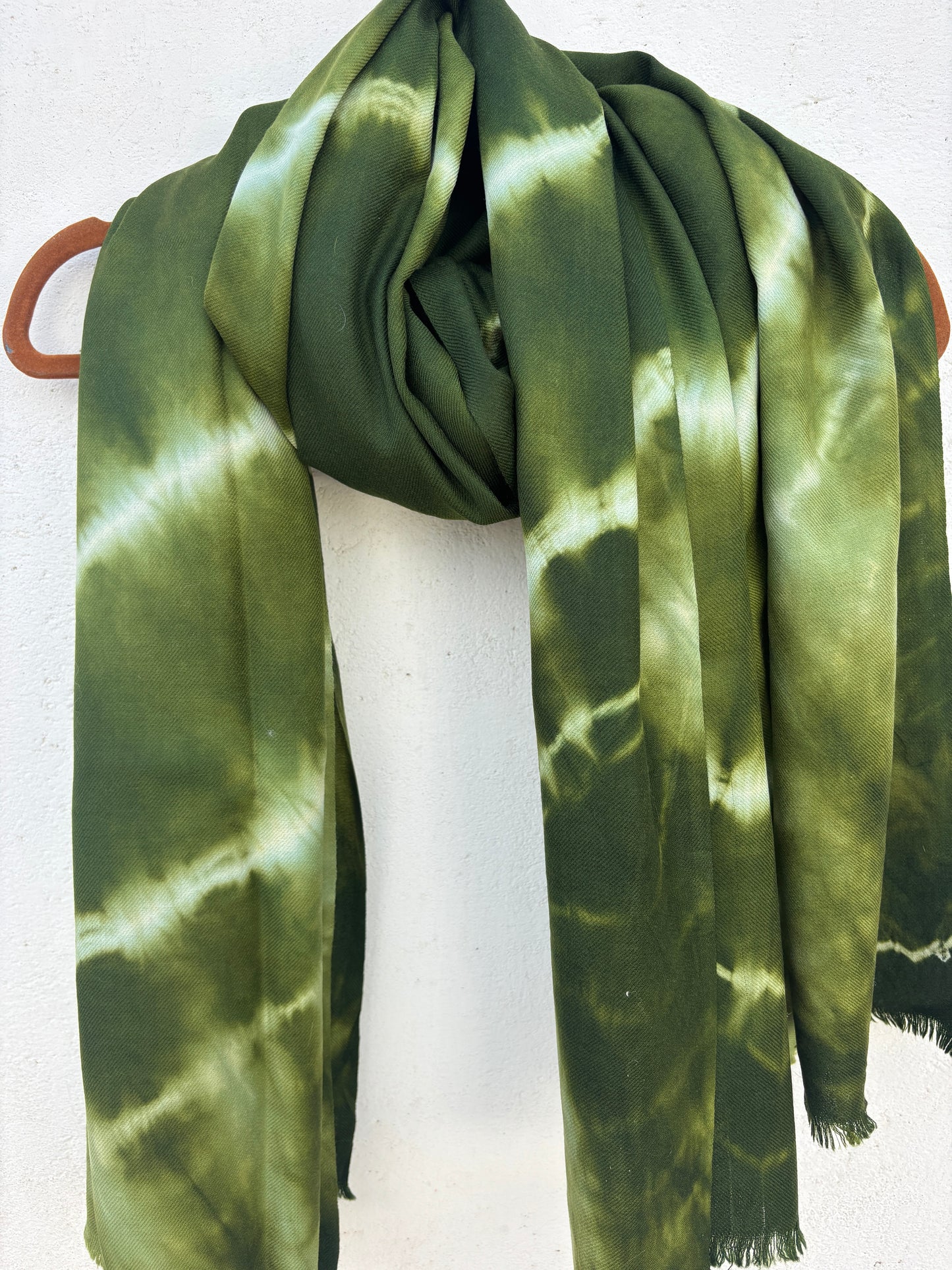 Tie Dye Sheep Wool Shawl