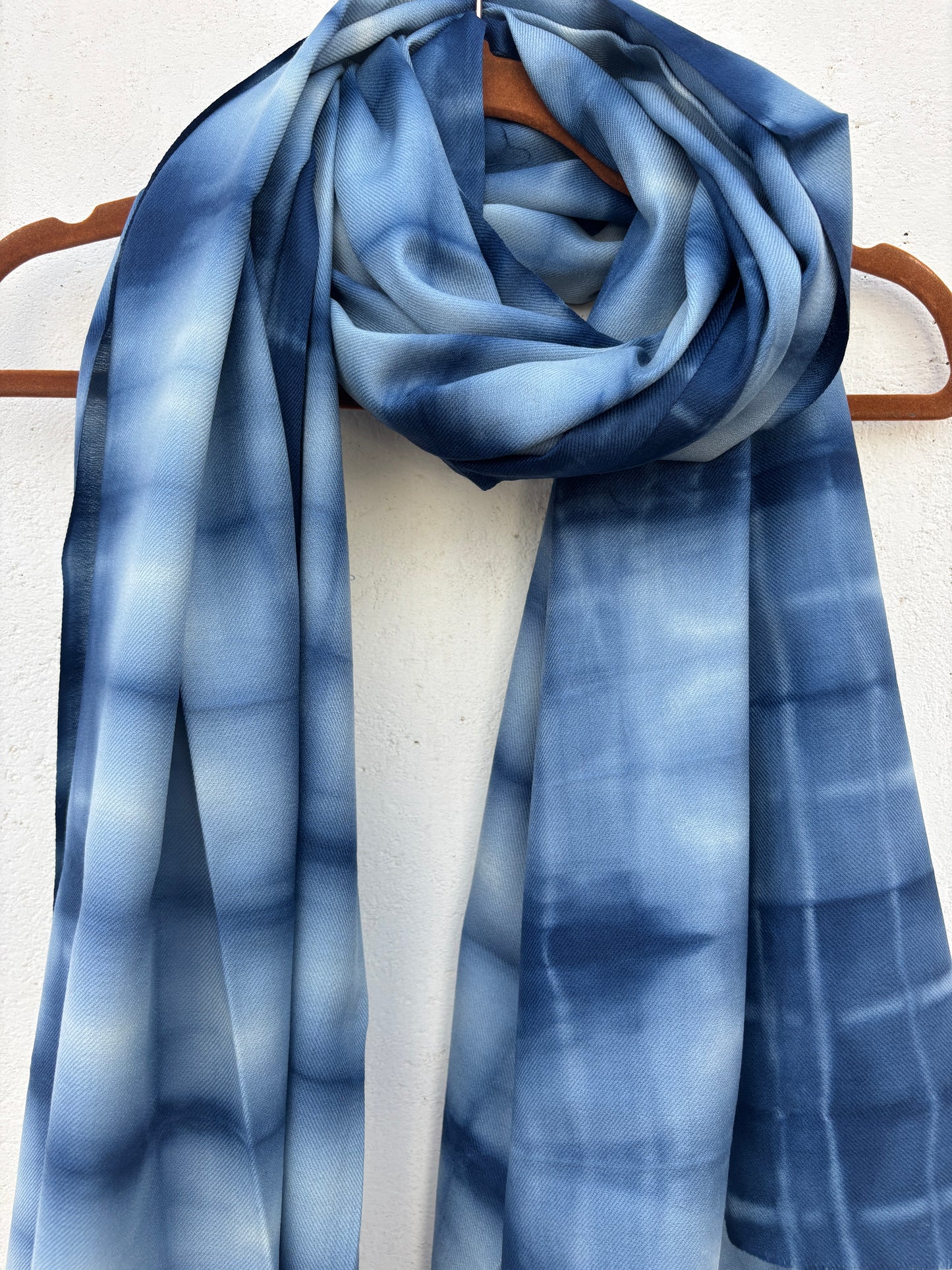 Tie Dye Sheep Wool Shawl