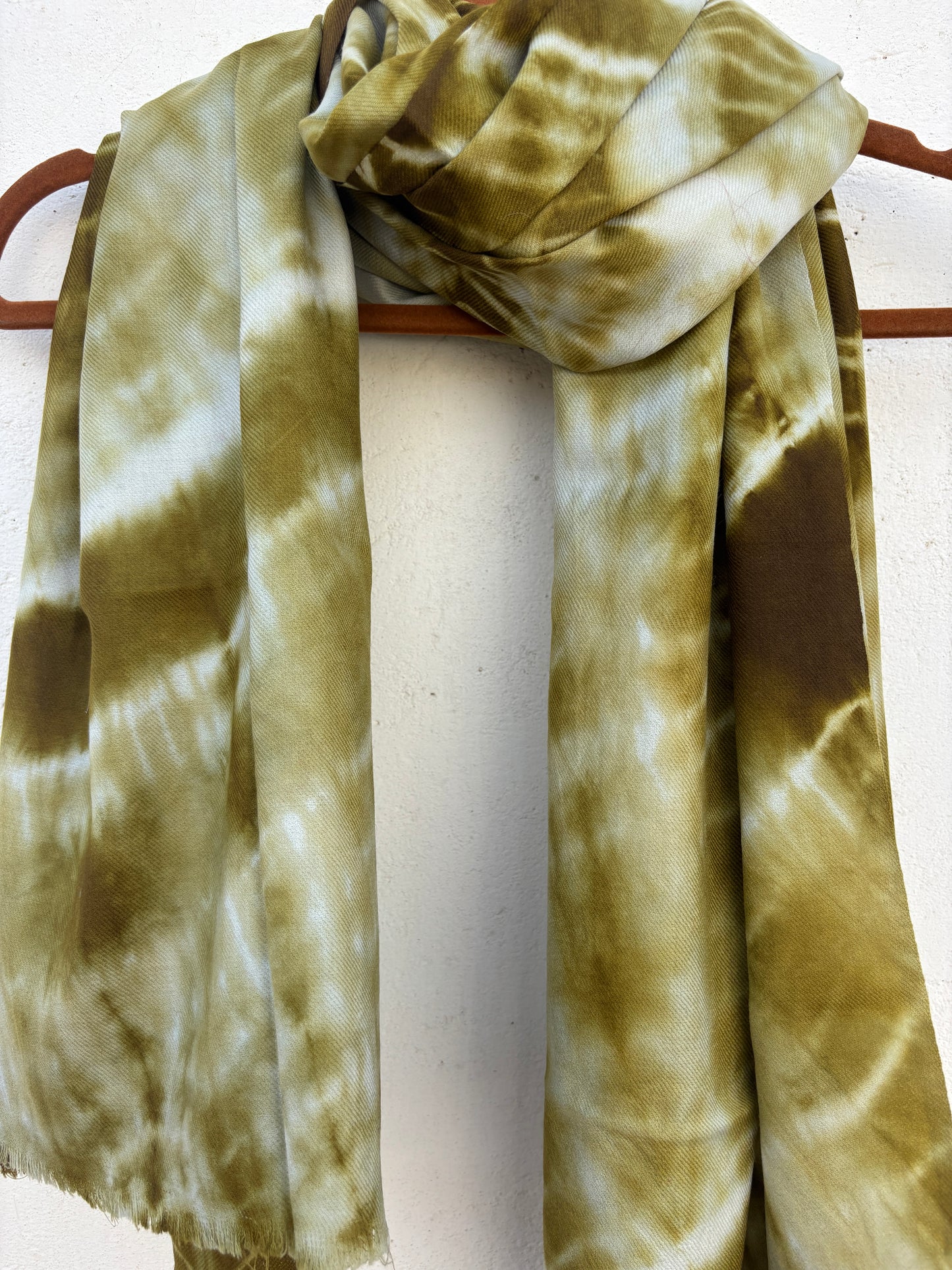Tie-Dye Sheep Wool Shawl