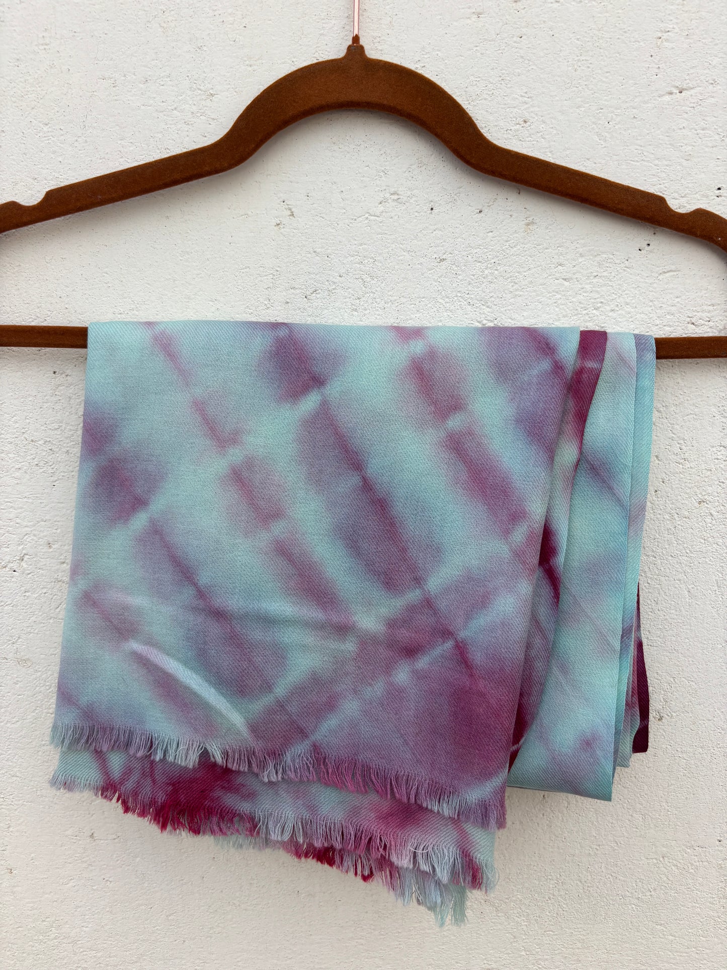 Tie-Dye Sheep Wool Shawl
