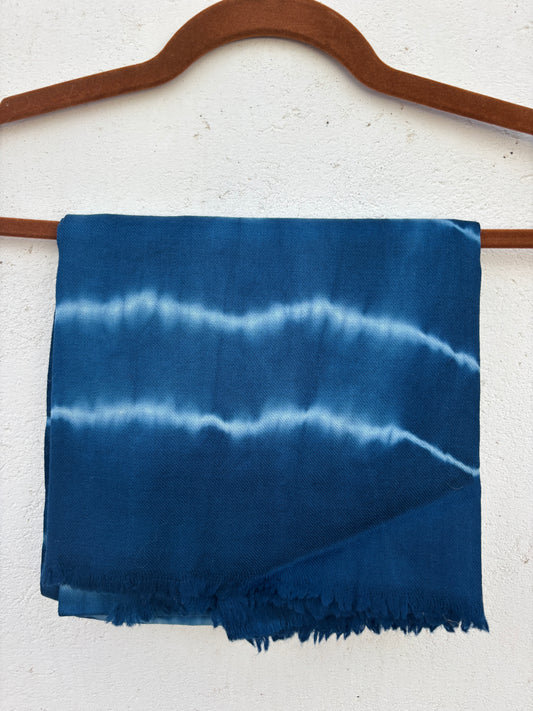 Tie Dye Sheep Wool Shawl