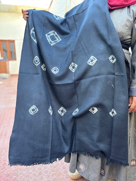 Tie-Dye Sheep Wool Shawl